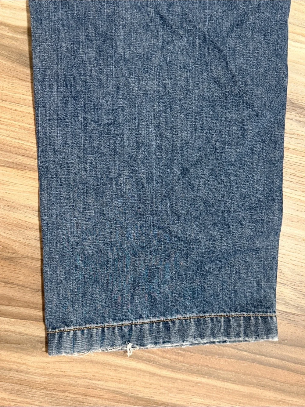 J Crew Vtg. Jeans Mens 38x34 Blue Denim Carpenter Workwear Wide Leg Cotton